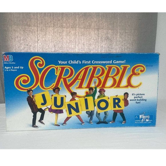 Scrabble Junior-1992 Board Game - Picture 1 of 14